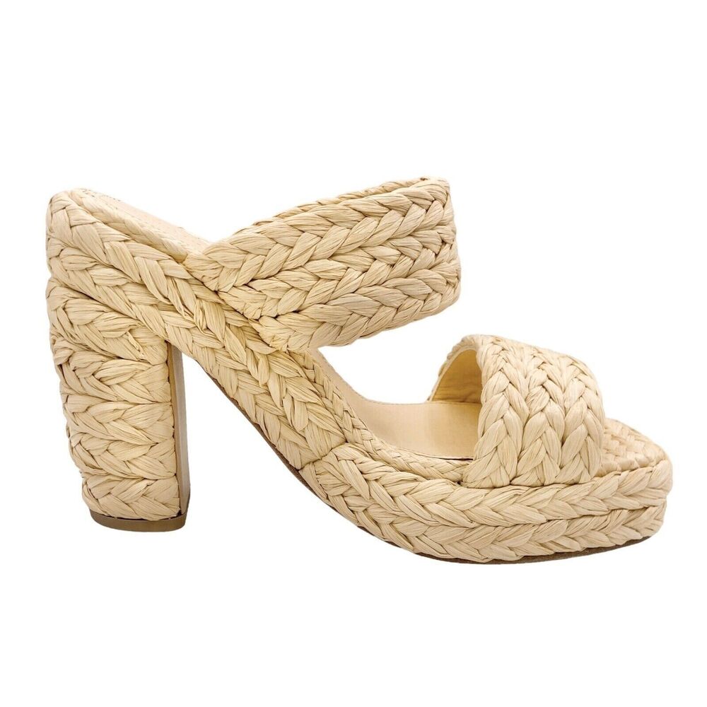 Bottega Veneta Trinity 120 Raffia Platform Heeled Sandal Size 41